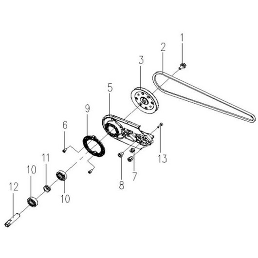 Шкив ведомый и ремень Champion CP400
